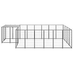 Foto van The living store hondenkennel - veelzijdig - grote kooi - afmeting- 440x220x110cm - ken- waterbestendig dak