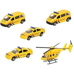 Foto van Ambulance wagens uitgebreide speelgoed set 5-delig die-cast - speelgoed vrachtwagens