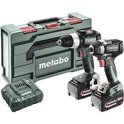 Foto van Metabo bslbl+sswlt300bl 685203000 accu-schroefboormachine, accu-slagmoersleutel 18 v 5.2 ah li-ion incl. accu, incl. lader