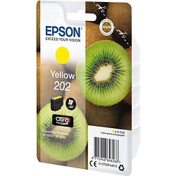 Foto van Epson inktcartridge 202, 300 pagina's, oem c13t02f44010, geel