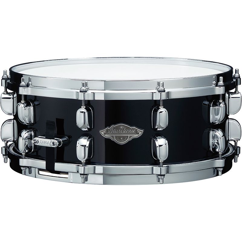 Foto van Tama mbss55-pbk starclassic performer piano black snaredrum 14 x 5.5 inch