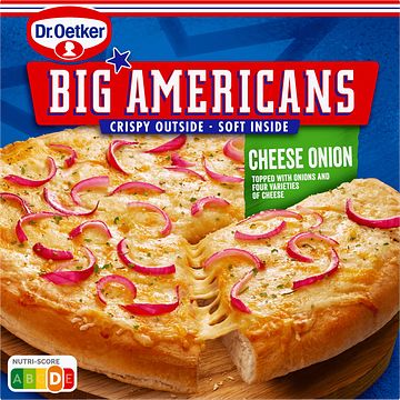 Foto van Dr. oetker big americans cheese onion 385g bij jumbo