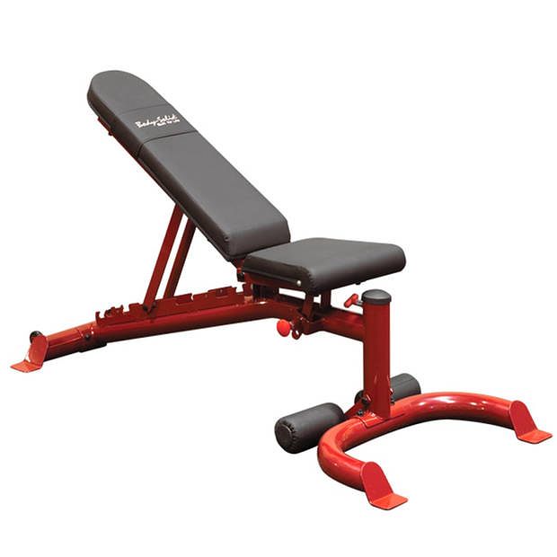 Foto van Body-solid flat incline/decline trainingsbank - rood