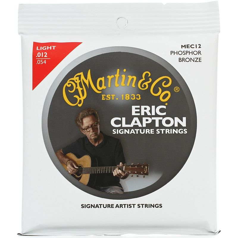 Foto van Martin strings mec12 clapton'ss choice phosphor bronze light