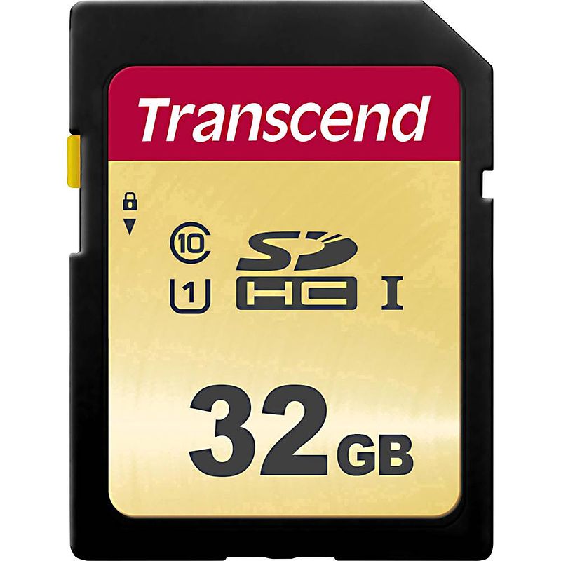 Foto van Transcend premium 500s sdhc-kaart 32 gb class 10, uhs-i, uhs-class 1
