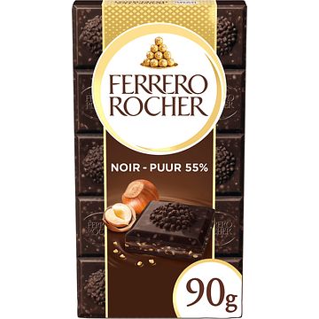 Foto van Ferrero rocher hazelnoot puur 55% 90g bij jumbo
