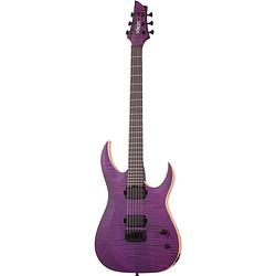 Foto van Schecter john browne tao-6 elektrische gitaar satin trans purple