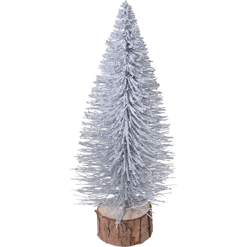 Foto van Nampook - kerstboom 25cm glitter zilver