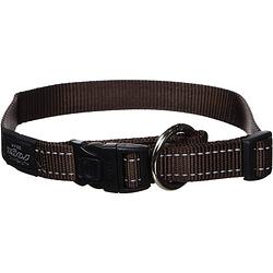 Foto van Rogz for dogz hondenhalsband fanbelt 34-56 cm nylon bruin