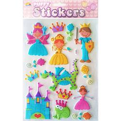 Foto van Must stickervel puffy princess junior 10 x 19 cm 14-delig