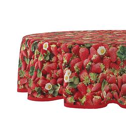 Foto van Wicotex tafelzeil rond 160cm aardbeien
