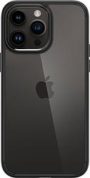 Foto van Spigen ultra hybrid apple iphone 14 pro back cover transparant/zwart