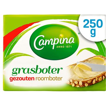 Foto van Campina botergoud gezouten grasboter wikkel 250g bij jumbo