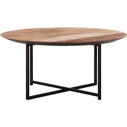 Foto van Dtp home coffee table cosmo round small,35xø75 cm, recycled teakwood