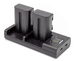 Foto van Chilipower np-fm500h sony usb duo kit - camera accu set