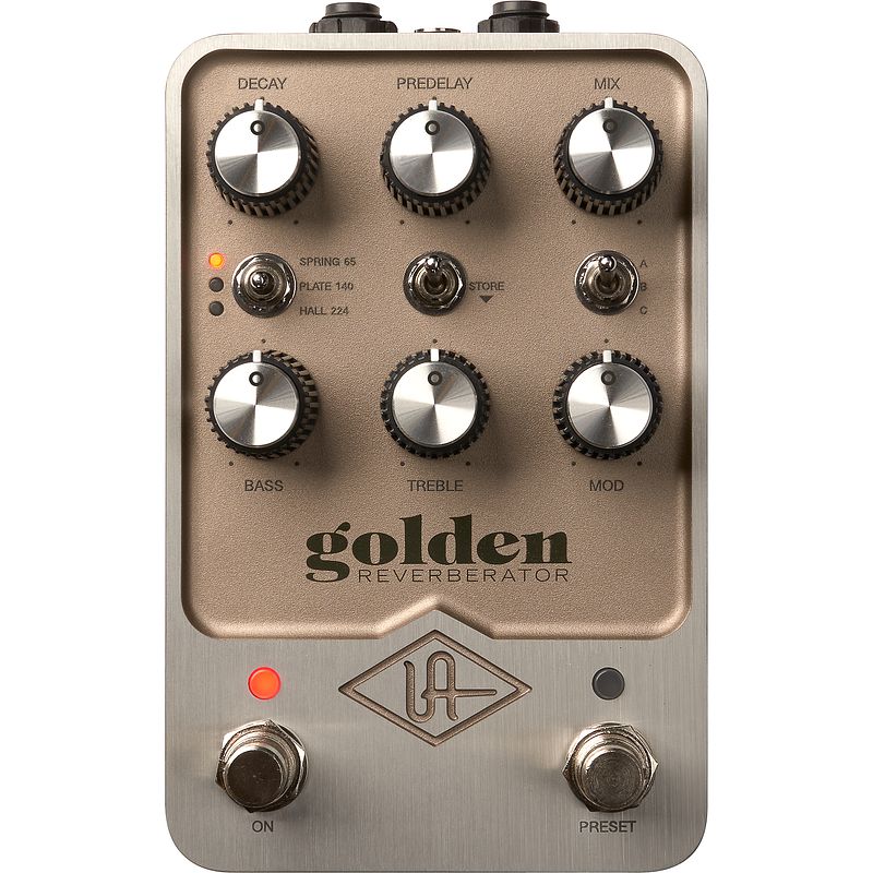 Foto van Universal audio golden reverberator gitaareffect pedaal