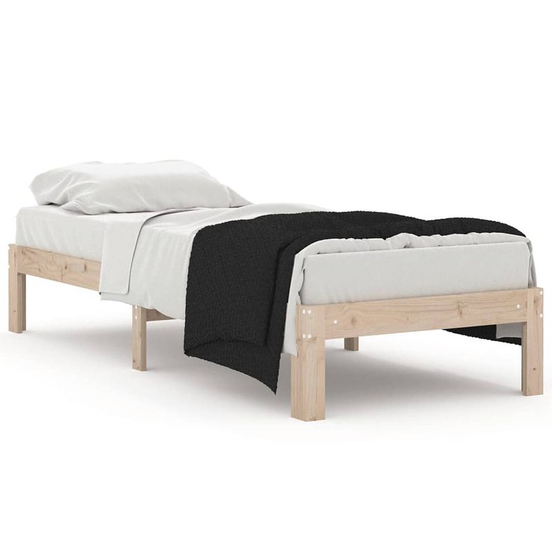 Foto van Vidaxl bedframe massief hout 75x190 cm small single