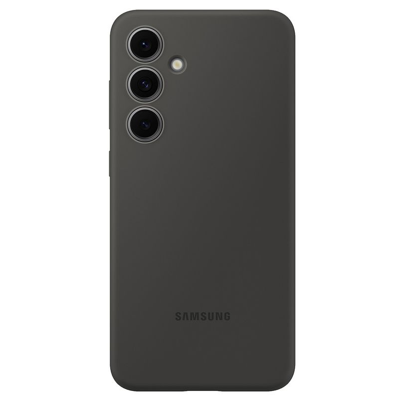 Foto van Samsung silicone case - voor galaxy s24 fe telefoonhoesje zwart