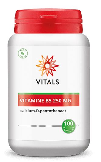 Foto van Vitals vitamine b5 250mg capsules