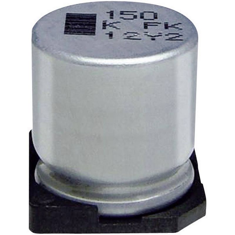 Foto van Panasonic eeefk1c101ap elektrolytische condensator smd 100 µf 16 v 20 % (ø) 5.8 mm 1 stuk(s)