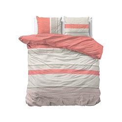 Foto van Dekbedovertrek daphne pink dekbedovertrek - lits-jumeaux (240x220 cm) - & roze katoen - dessin: strepen, patroon - sleeptime elegance -