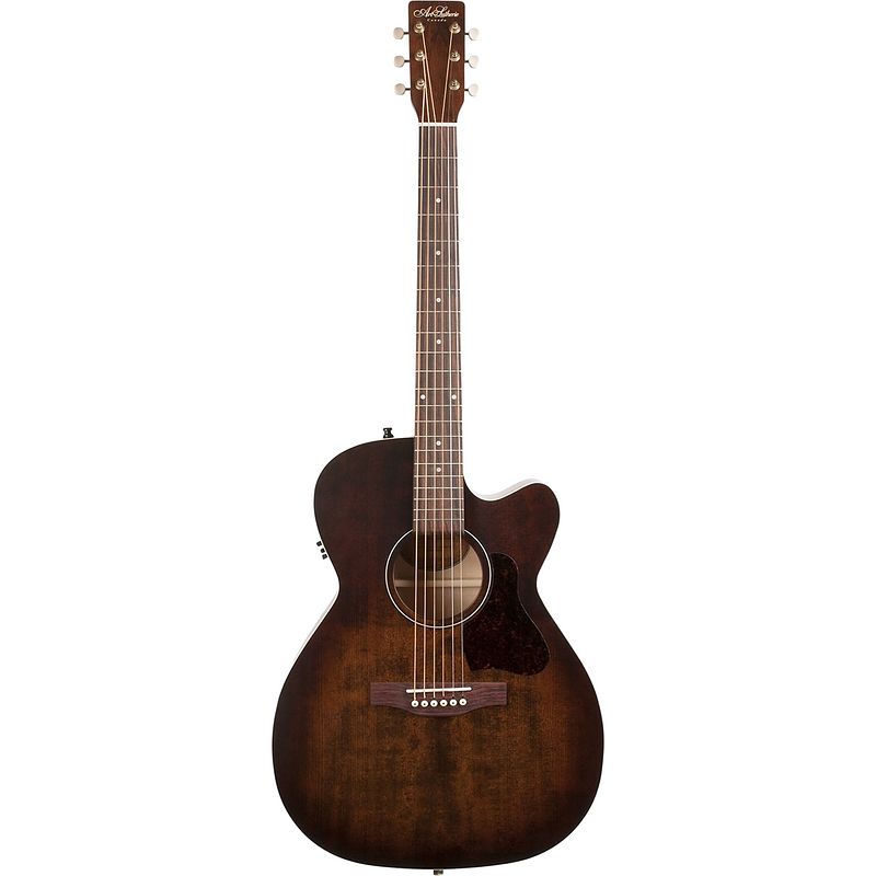 Foto van Art & lutherie legacy bourbon burst cw qit elektrisch-akoestische gitaar