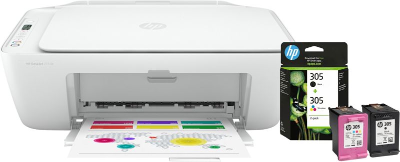 Foto van Hp deskjet 2710e + 1 set extra inkt