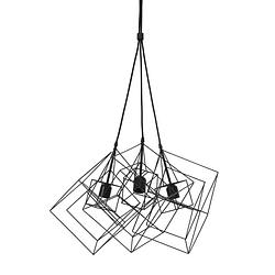 Foto van Light & living - hanglamp kubinka - 25x25x26 - zwart