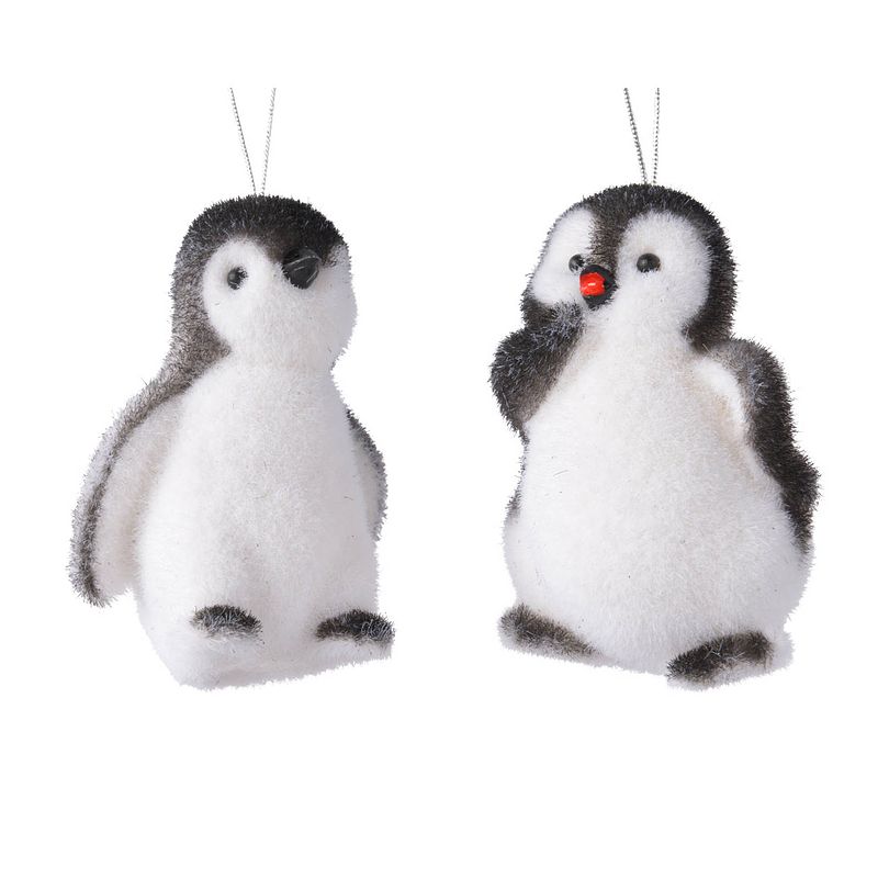 Foto van Decoris - pinguin plc l5b6.50h9cm zwrt/wit a2