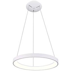 Foto van Deko light sculptoris 600 342193 hanglamp led led vast ingebouwd energielabel: e (a - g) 42 w verkeerswit (ral 9016)