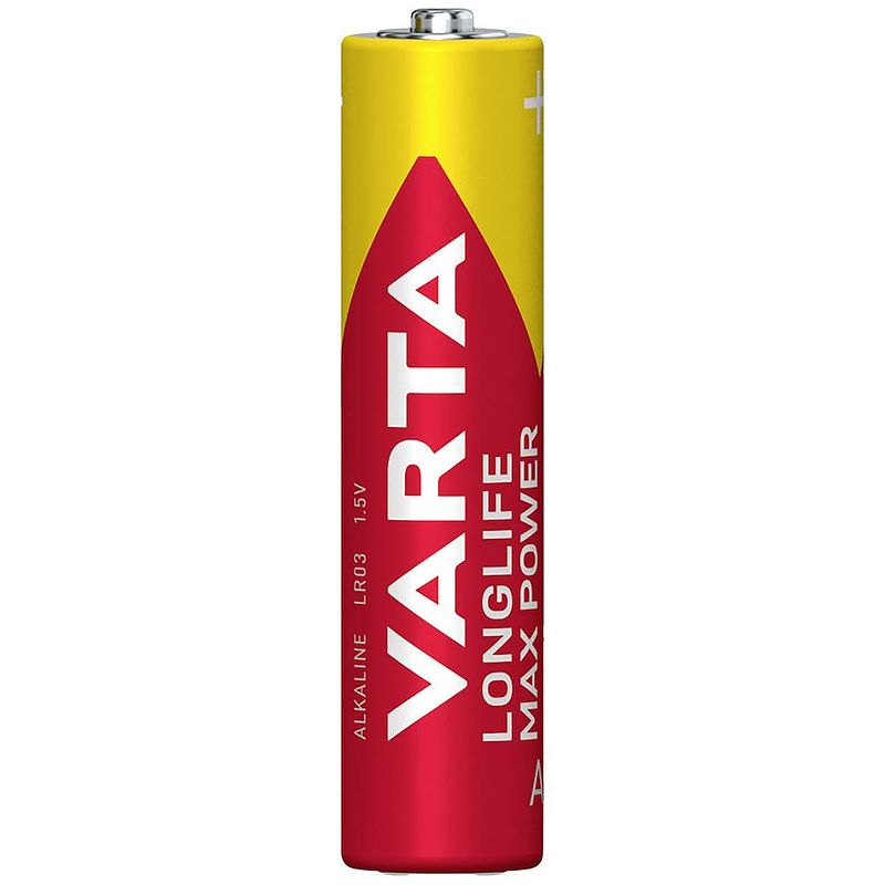 Foto van Aaa batterij (potlood) varta longlife max power aaa bli 4 alkaline 1270 mah 1.5 v 4 stuk(s)