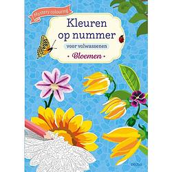 Foto van Kleuren op nummer voor volwassenen bloemen