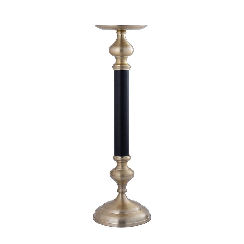 Foto van Ptmd ixen champagne casted alu candle holder l