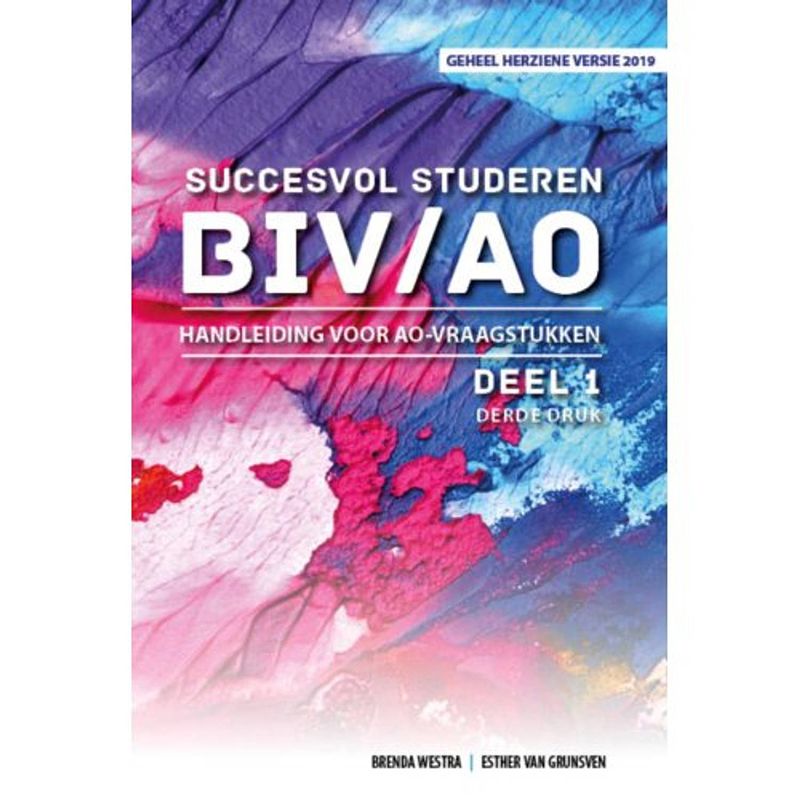 Foto van Succesvol studeren voor biv/ao / handleiding voor