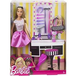 Foto van Barbie met kaptafel