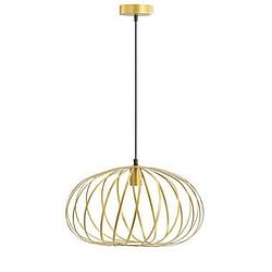 Foto van Hanglamp pamplona e27 goud 25xø45,5 cm - leen bakker