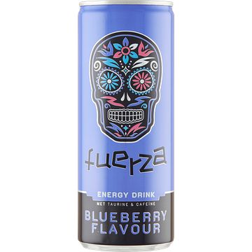 Foto van Fuerza energy drink blueberry flavour 250ml bij jumbo