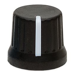 Foto van Dj techtools chroma caps 180 fatty knob black draaiknop