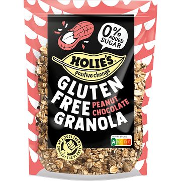 Foto van Holie gluten free peanut chocolate granola 330 bij jumbo