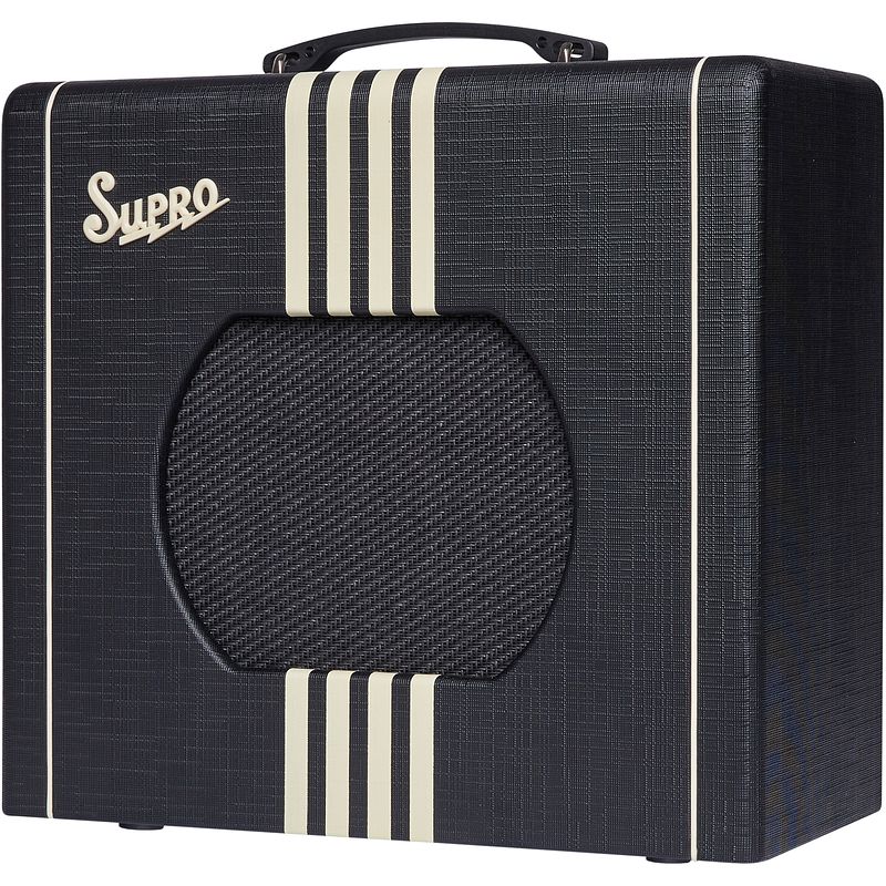 Foto van Supro delta king 10 combo bc black & cream gitaarversterker combo