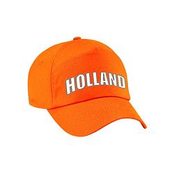 Foto van Holland supporter pet / cap oranje - ek / wk / koningsdag- voor kinderen - verkleedhoofddeksels