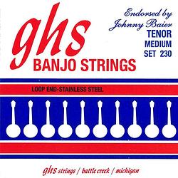 Foto van Ghs 230 johnny baier signature snarenset voor tenor banjo