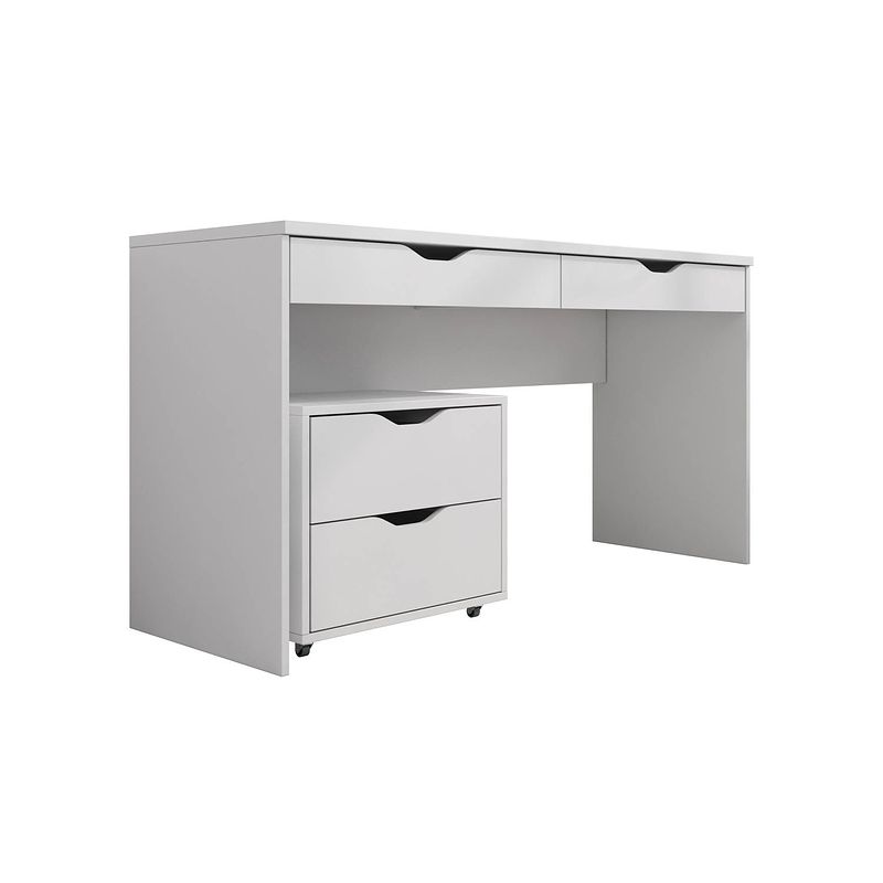 Foto van Meubella - bureau maxima - wit - 138 cm