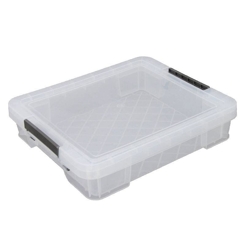 Foto van Allstore opbergbox - 9 liter - transparant - 43 x 36 x 8 cm - opbergbox