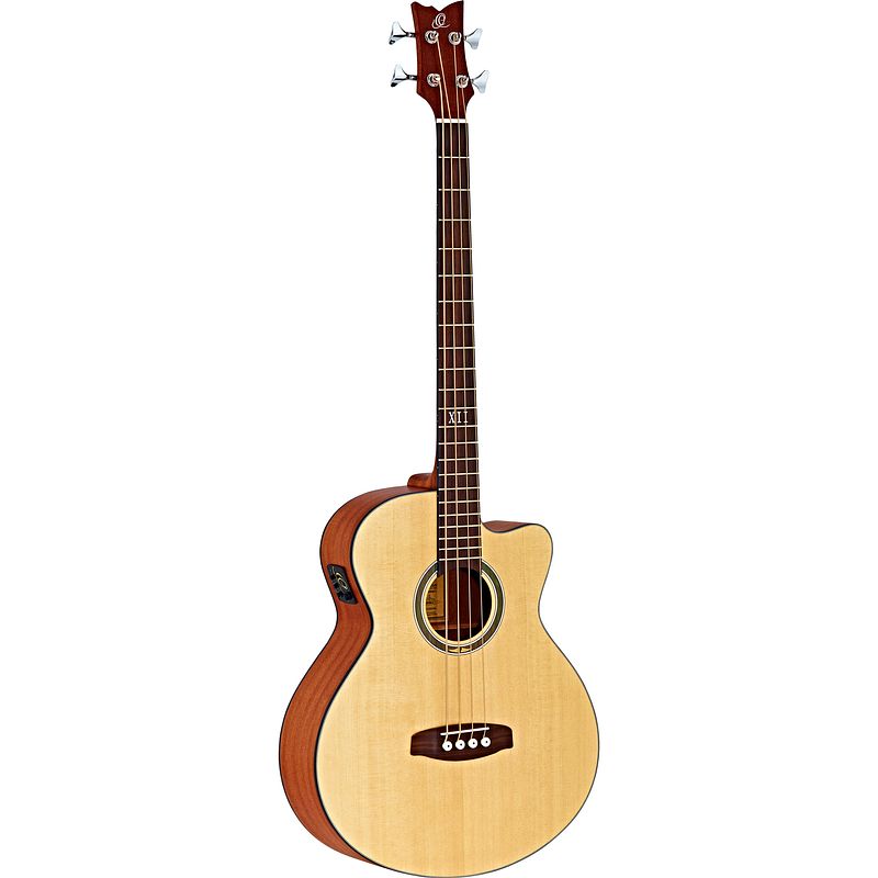 Foto van Ortega deep series 5 d538-4 open pore natural e/a basgitaar