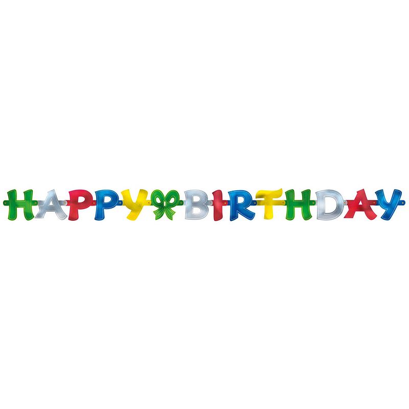 Foto van Amscan slinger 'shappy birthday's 140 x 11 cm