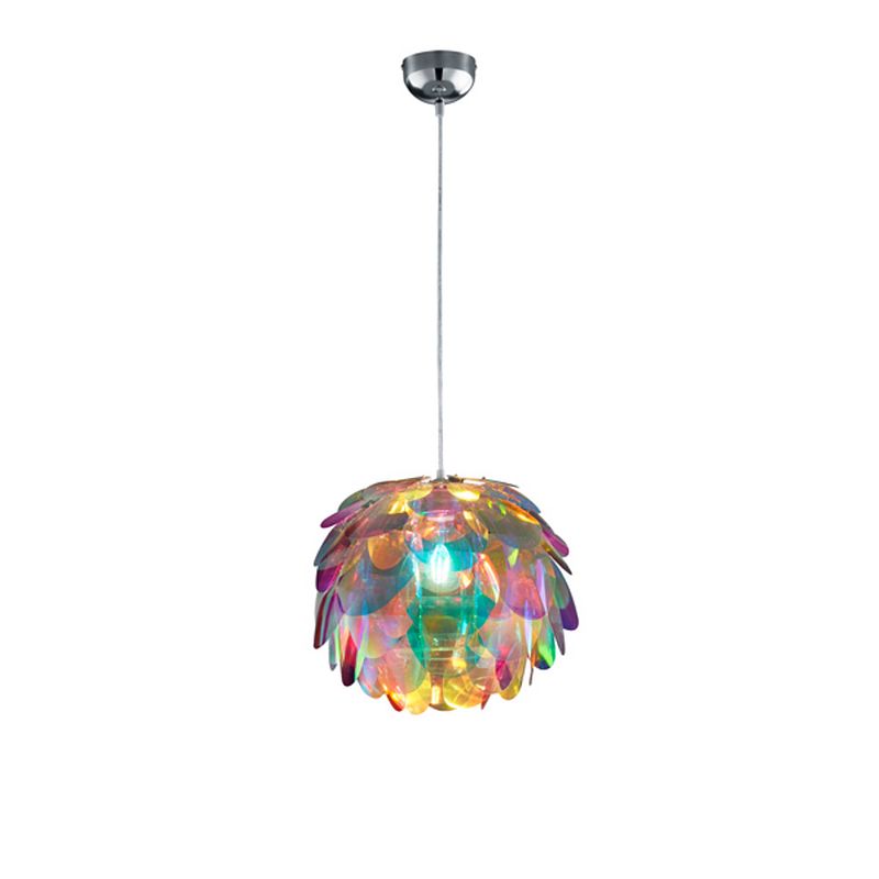 Foto van Moderne hanglamp clover - metaal - chroom