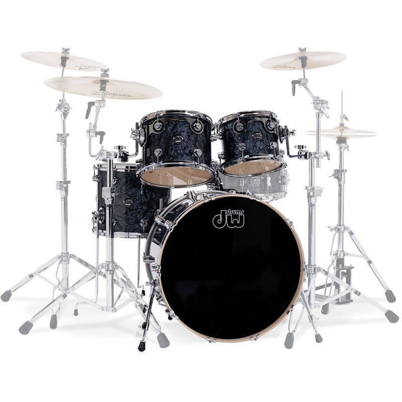 Foto van Dw drums performance black diamond 22 4-delige shellset