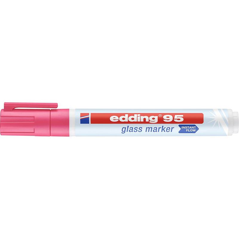 Foto van Edding e-95 4-95009 glasmarker pink 1.5 mm, 3 mm 1 stuks/pack