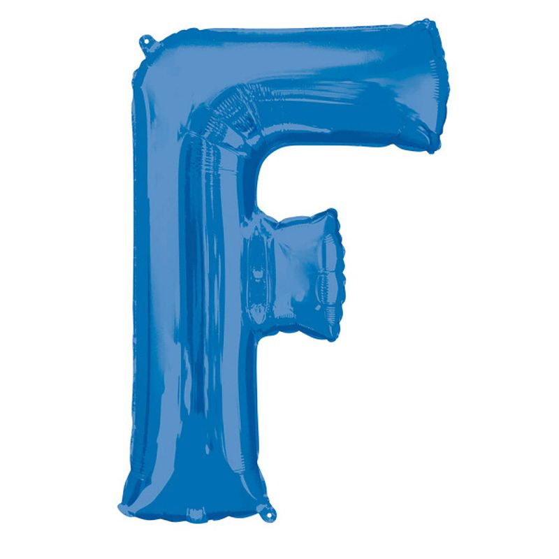 Foto van Amscan folieballon letter f 53 x 81 cm blauw